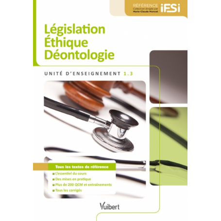 Législation, éthique, déontologie UE 1.3