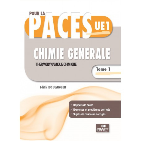 Chimie générale UE1, tome 1