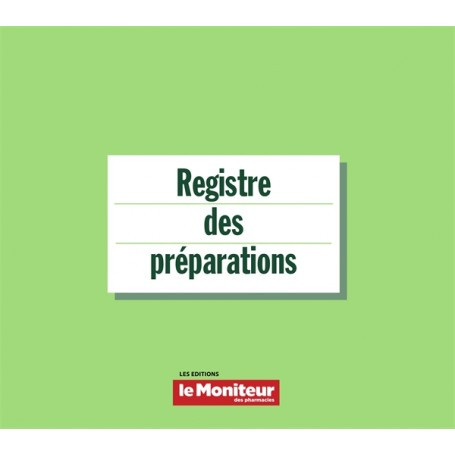 Registre des préparations