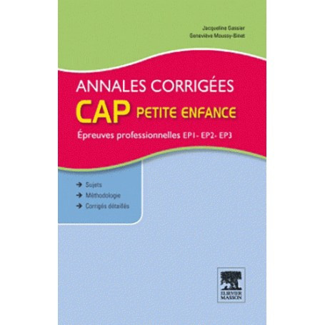 CAP petite enfance : annales corrigées