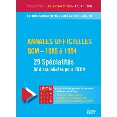Annales officielles en QCM 1985-1994, 29 spécialités