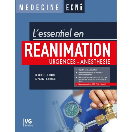 Réanimation, urgences, anesthésie