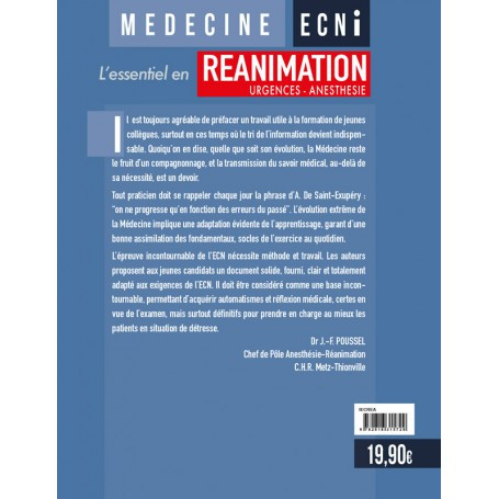 Réanimation, urgences, anesthésie