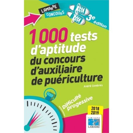 1000 tests d'aptitude du concours d'auxiliaire de puériculture