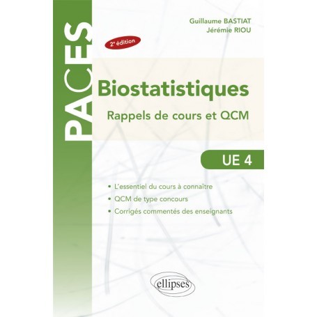 Biostatistiques UE4 : rappel de cours et QCM