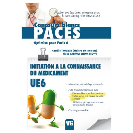 Initiation à la connaissance du médicament UE6 - Paris 6